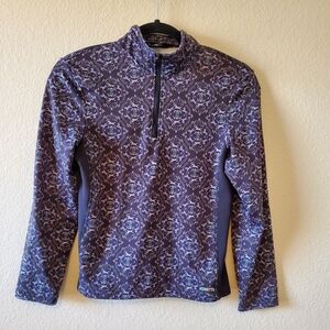 Kerrits Horse Patterned Half-Zip Riding Top